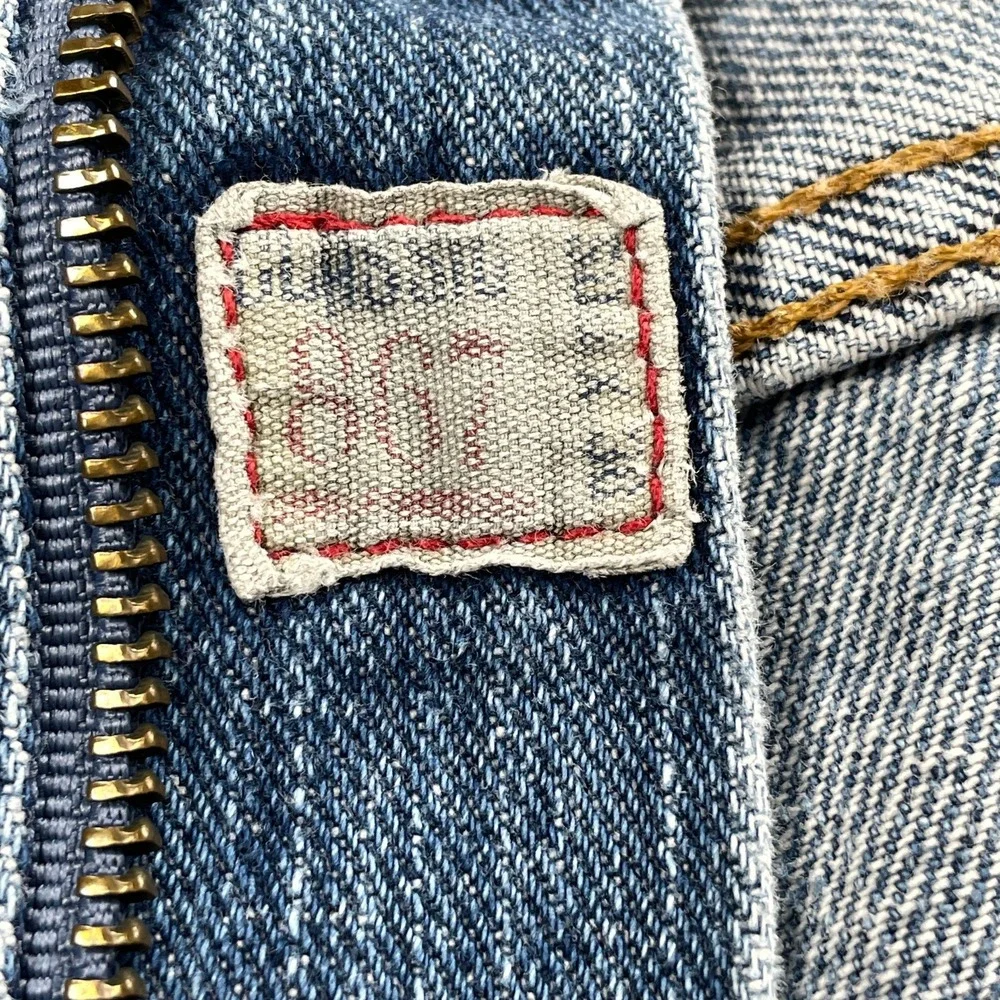 Polo Ralph Lauren 867 Classic Fit Mens 50x30‎ Jeans Medium Wash Denim *Flaw